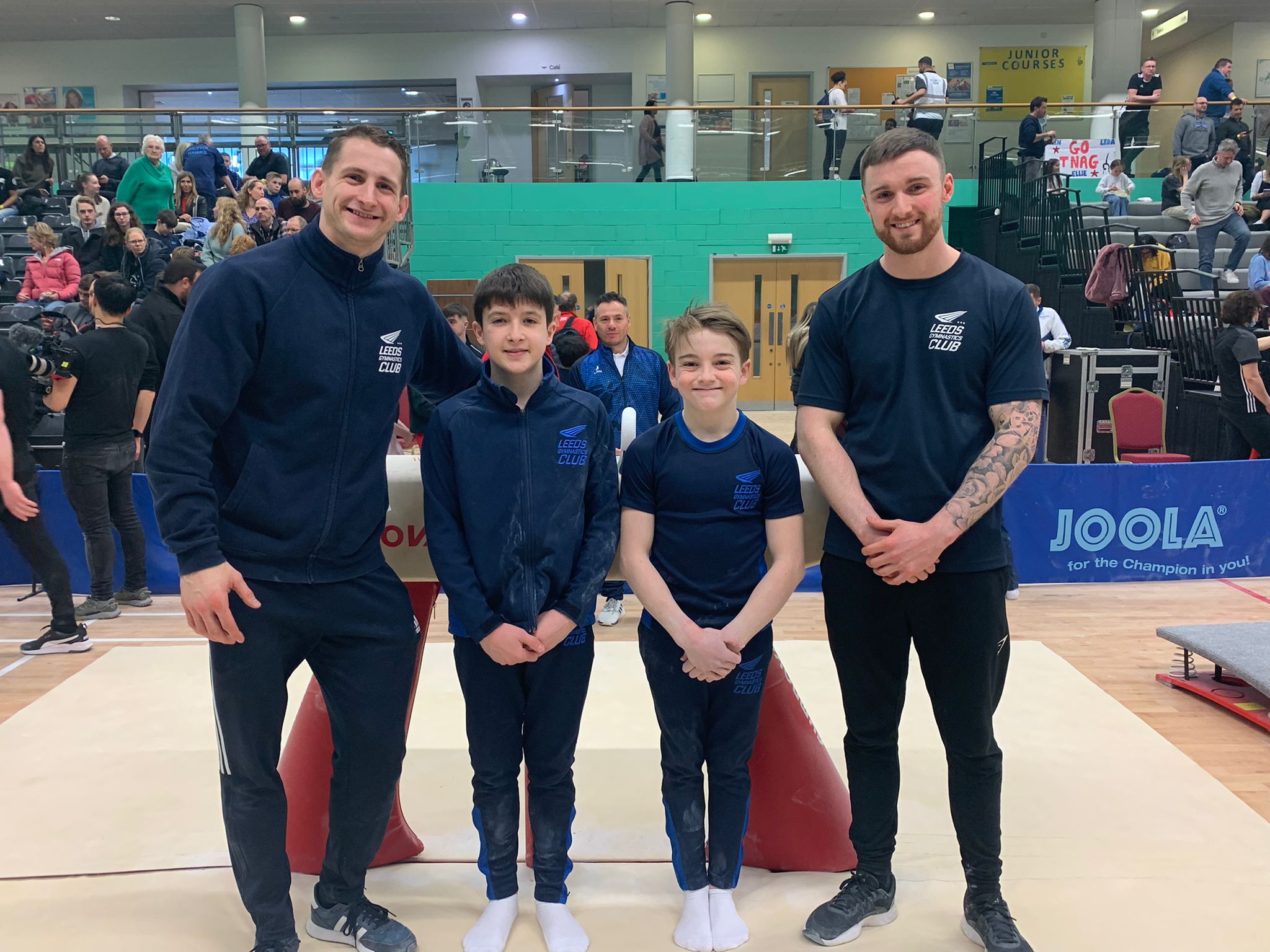 Leeds Gymnastics Men's U14 Team at the English Championships 2022