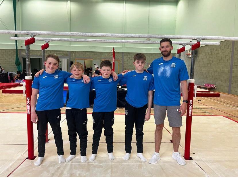 Leeds Gymnastics Junior Mens Team at the British Team Championships 2023
