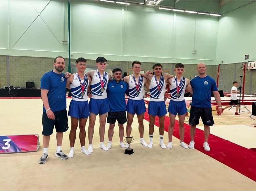 Leeds Gymnastics Mens Team at the British Team Championships 2023