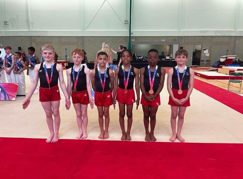 Leeds Gymnastics Mens Under 12 Team at the British Team Championships 2023