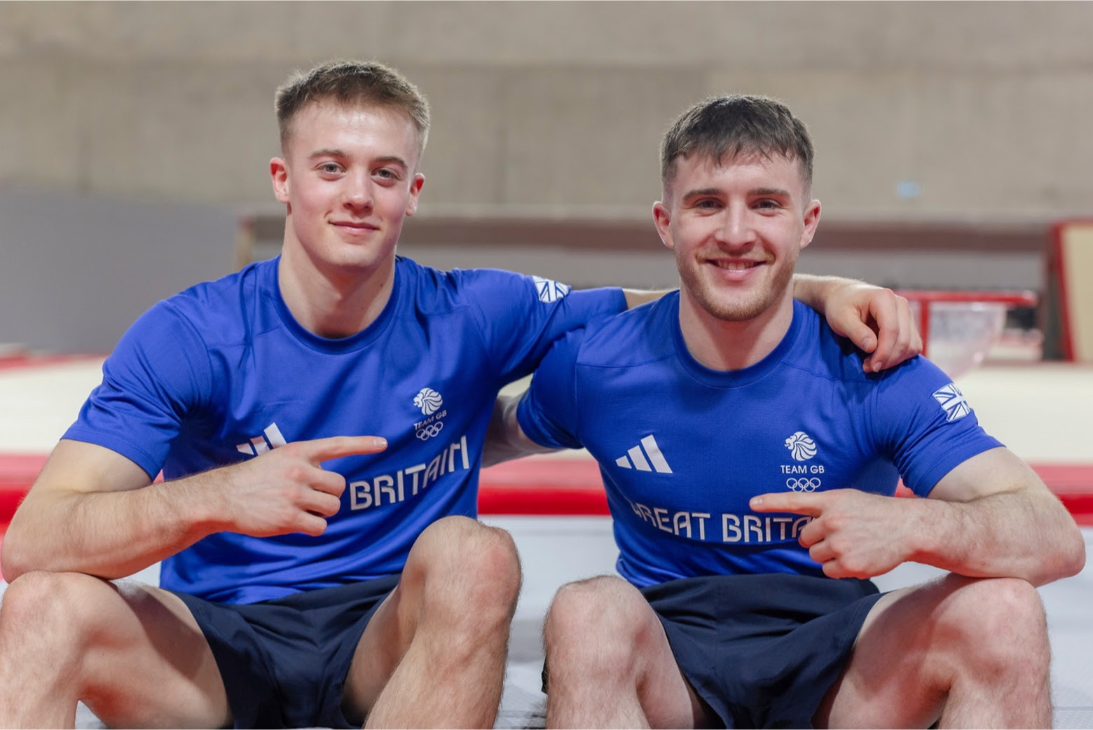 Luke Whitehouse and Harry Hepworth training session